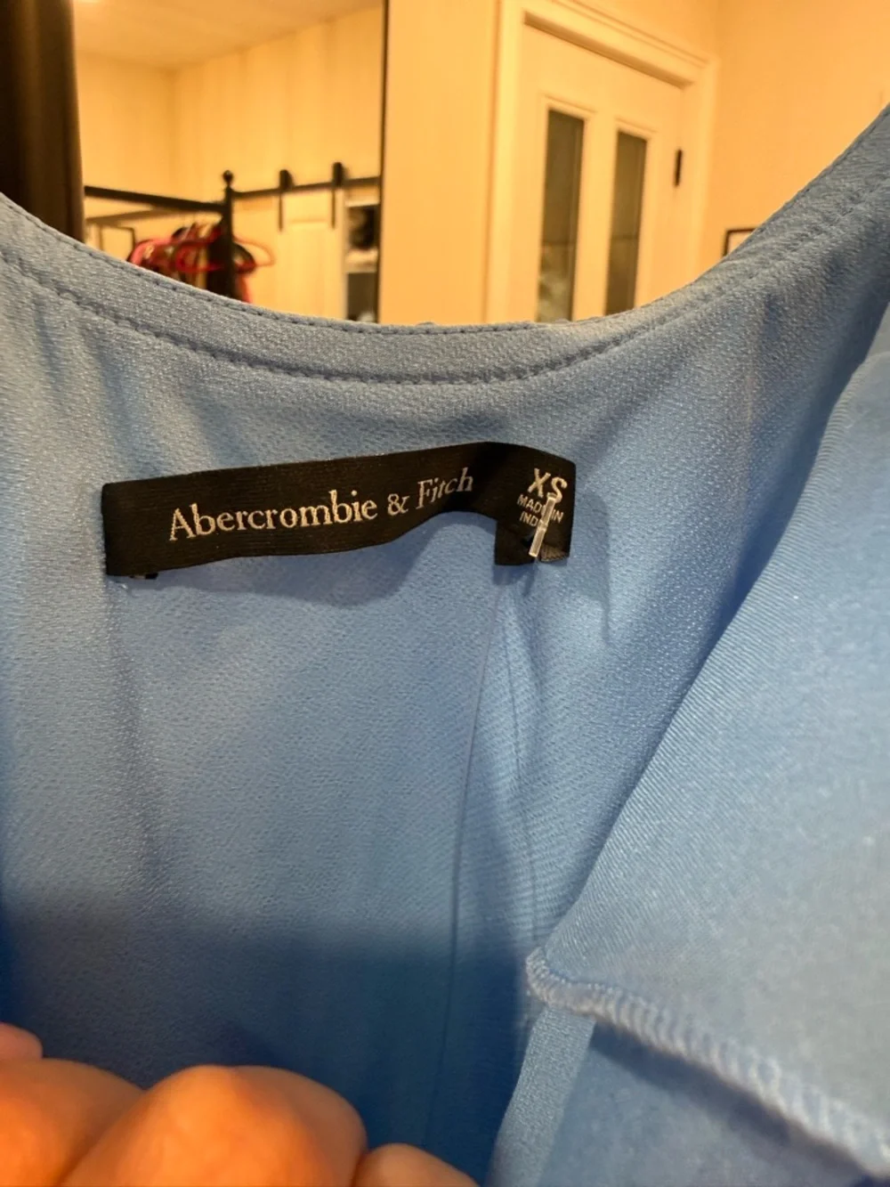 ABERCROMBIE & FITCH| ASYMMETRIC RUFFLE MINI DRESS - Picture 5 of 5